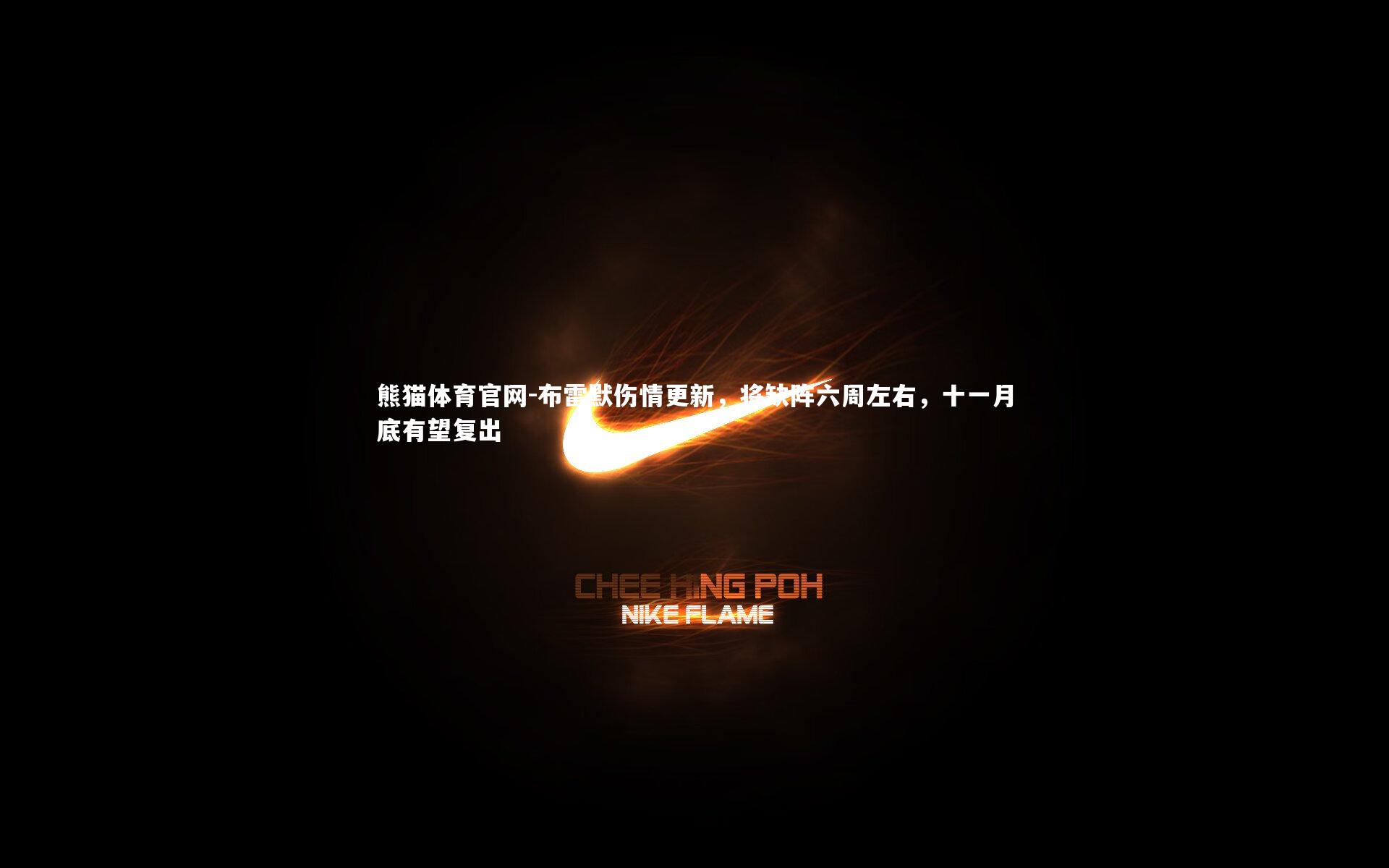 布雷默伤情更新,将缺阵六周左右,十一月底有望复出